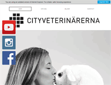 Tablet Screenshot of cityveterinarerna.se